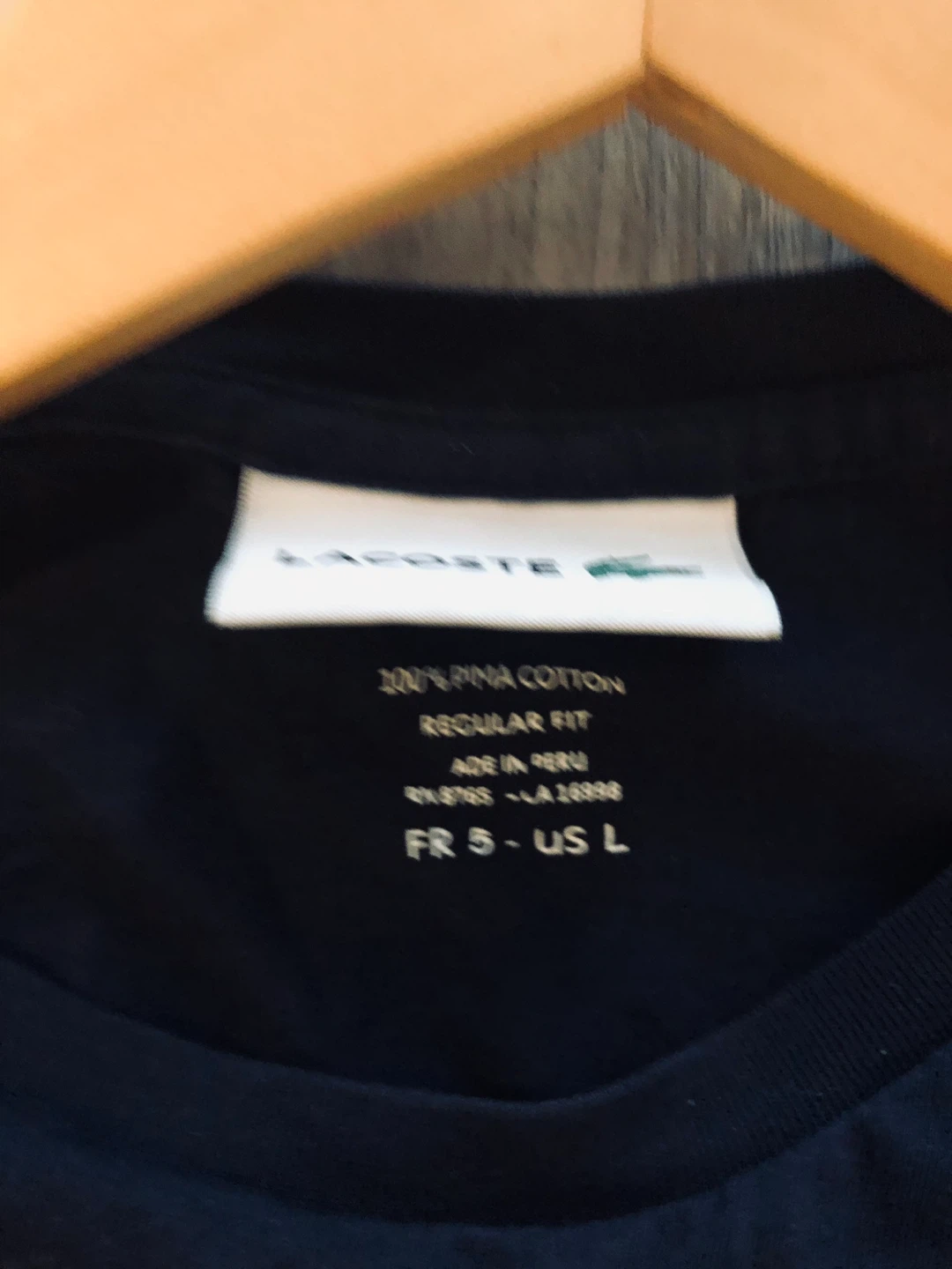 Lacoste Men's Long Sleeve T-Shirt Navy Blue Size L - photo 4