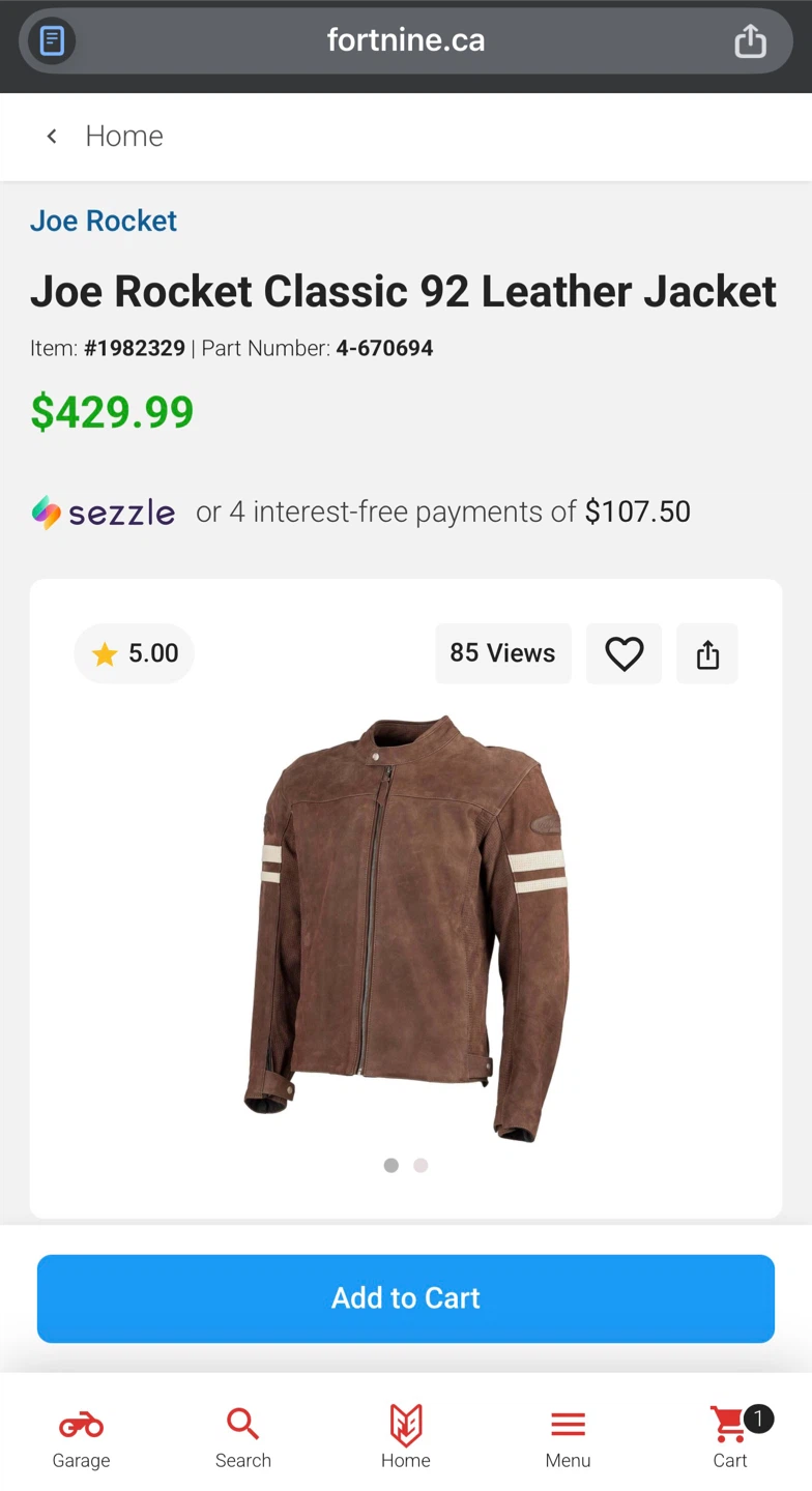 Brown Leather Motorcycle Jacket with Gold Stripes - photo 5