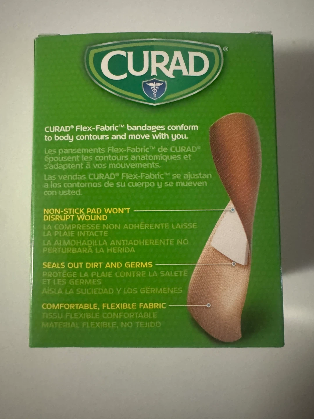 CURAD Flex-Fabric Adhesive Bandages 3/4 x 3 - 100 Count - photo 2