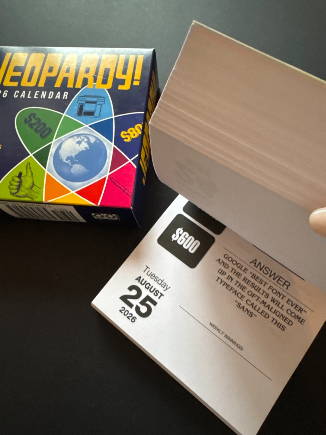 NEW Jeopardy! 2026 Day-to-Day Calendar - photo 5