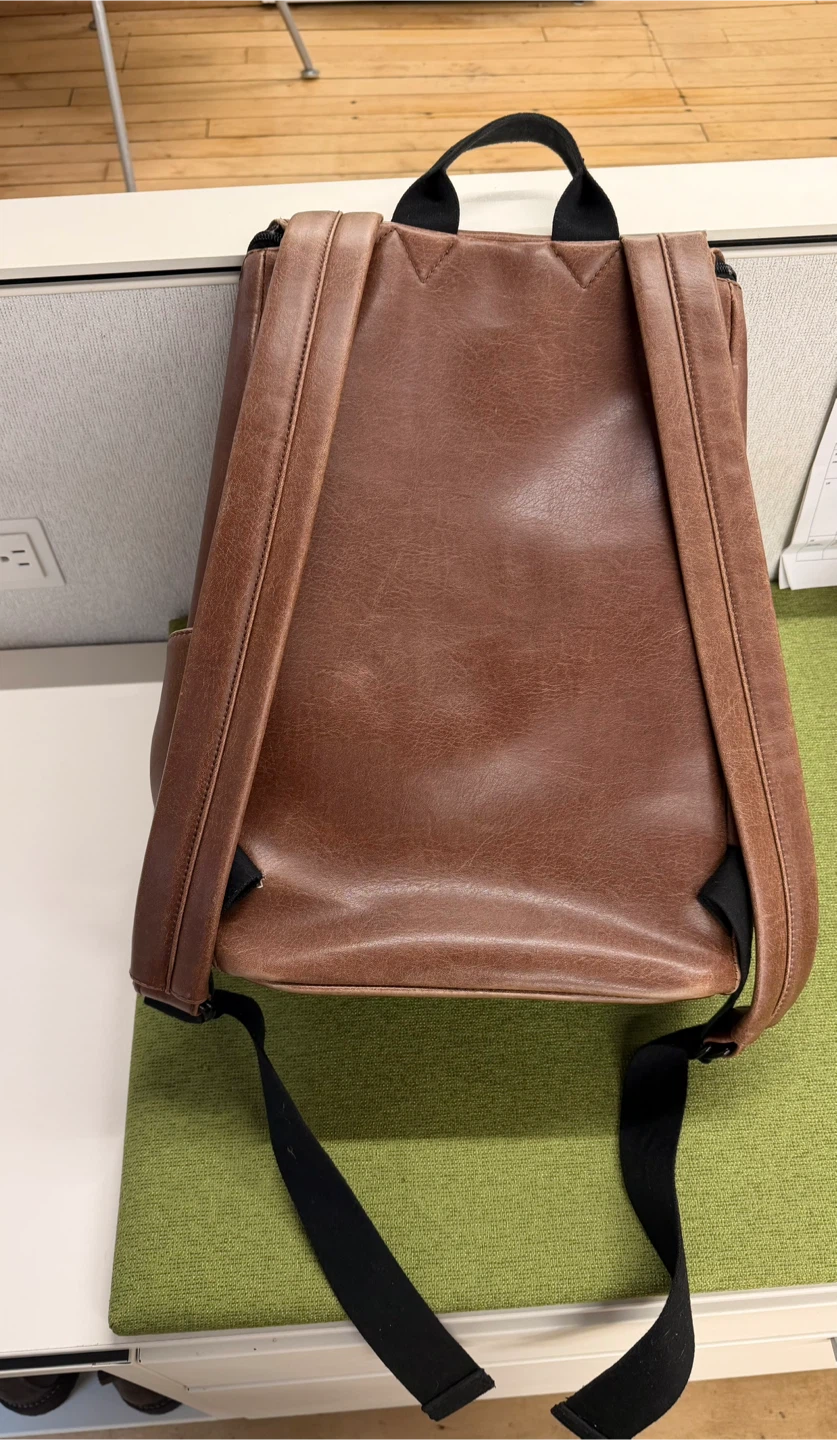 Matt & Nat Brown Faux Leather Backpack - photo 4