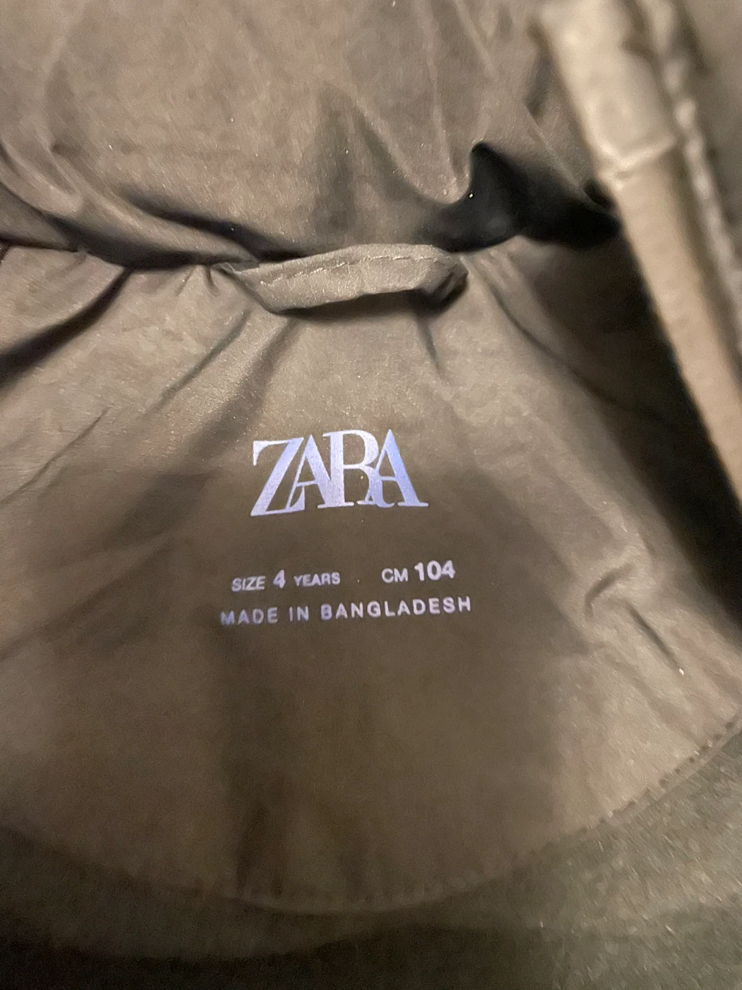 Zara Kids Puffer Jacket - Black - Size 4 Years / CM 104 - photo 3