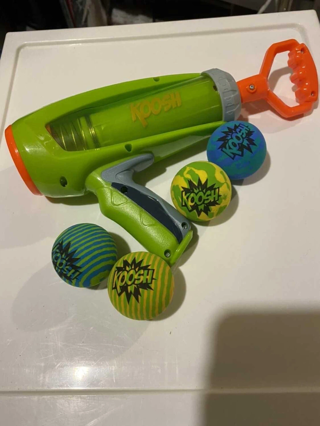 Koosh Ball Popper Toy Gun with 4 Balls