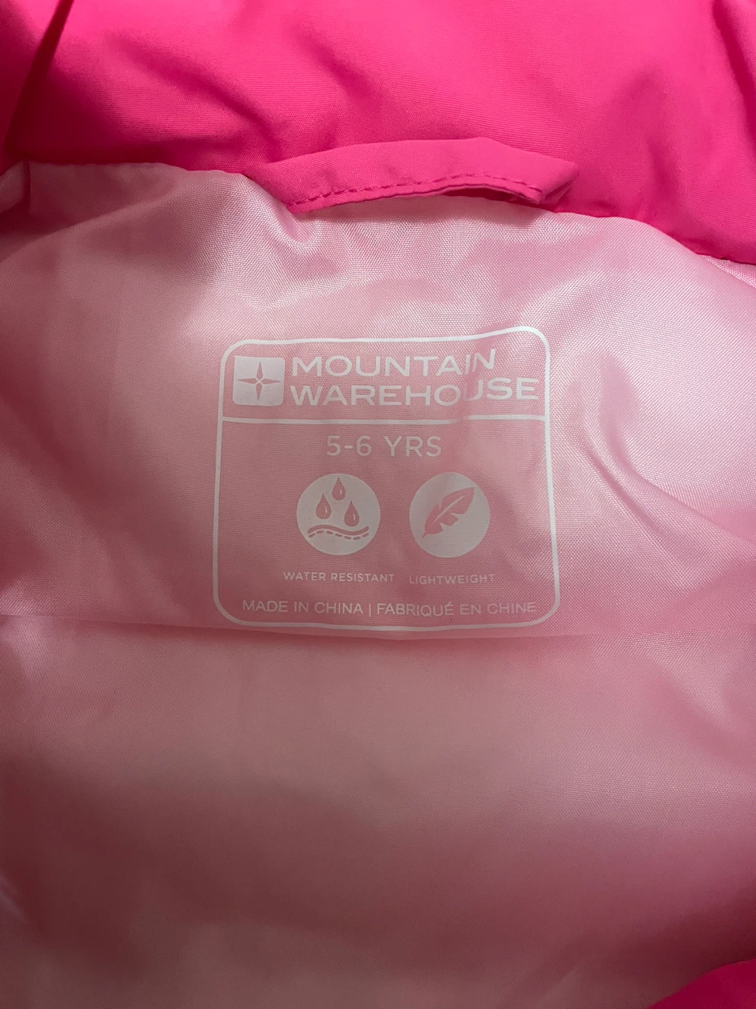 Mountain Warehouse Kids Pink Puffer Vest - 5-6 Yrs - photo 3