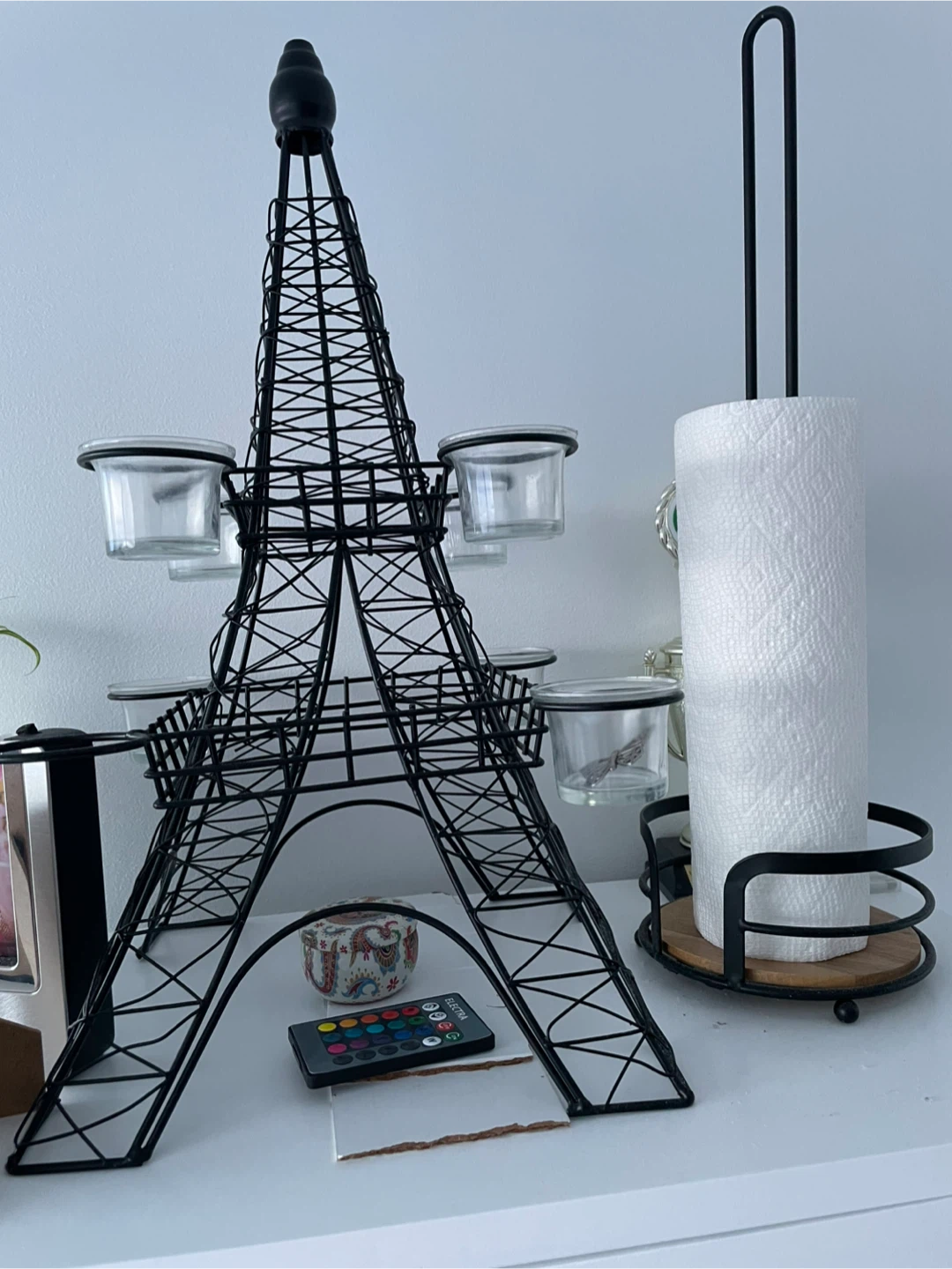 Eiffel Tower Metal Wire Candelabra