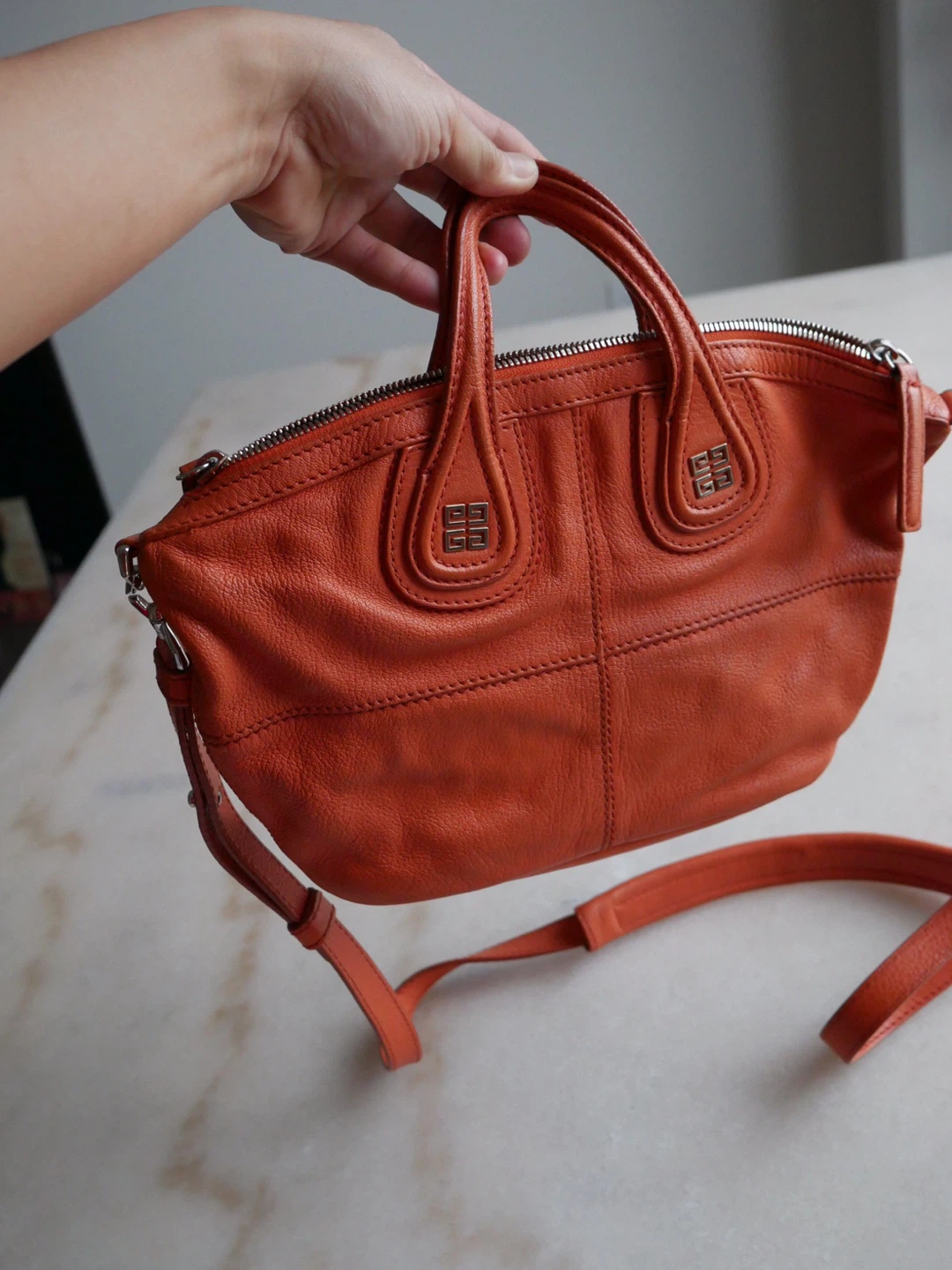 Givenchy Orange Leather Handbag - photo 3