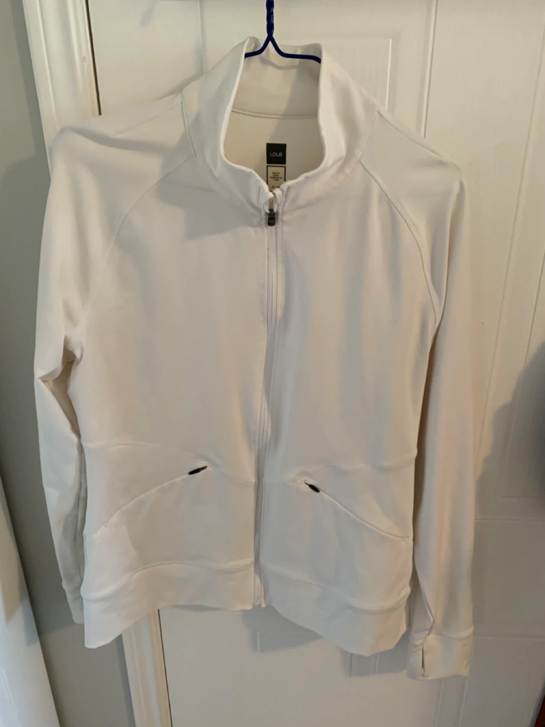 Lole White Full Zip Jacket  L
