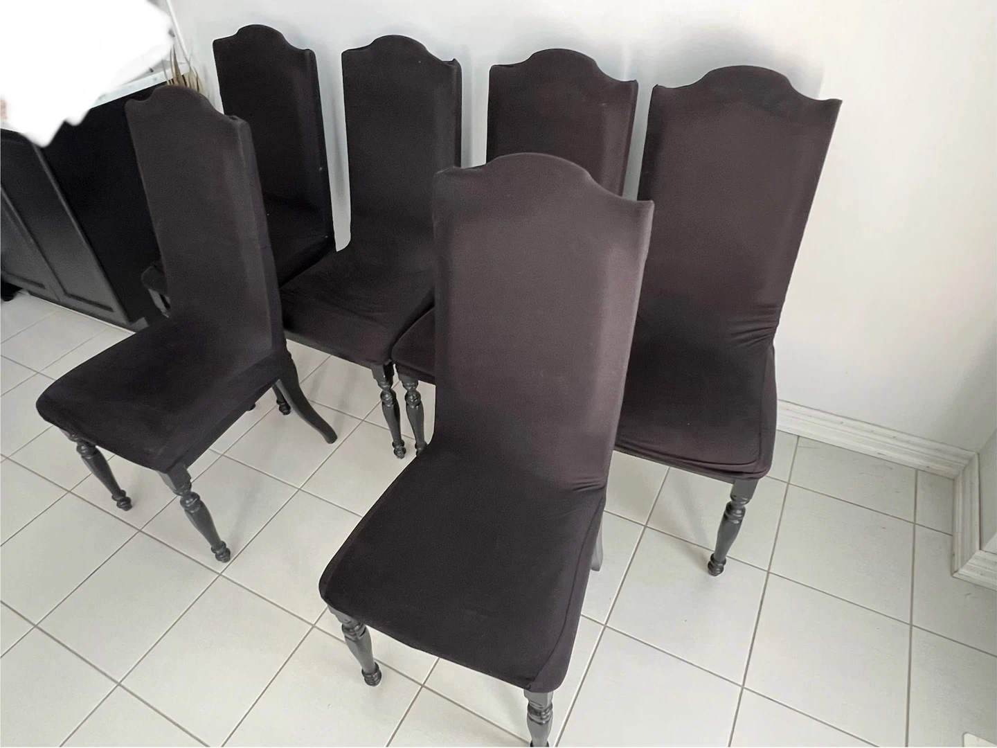 Set of 6 Black Dining Chairs - photo 4
