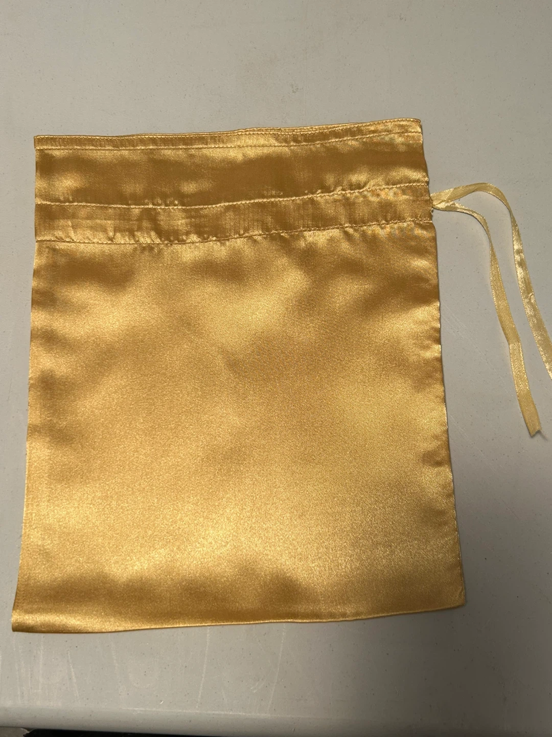 Gold Satin Drawstring Pouch (Large and Small) - photo 2