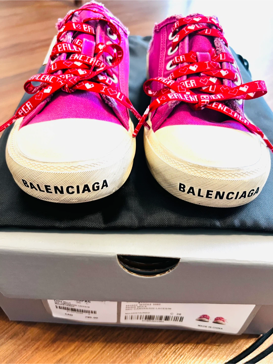 Authentic Balenciaga Magenta Mule Sneakers