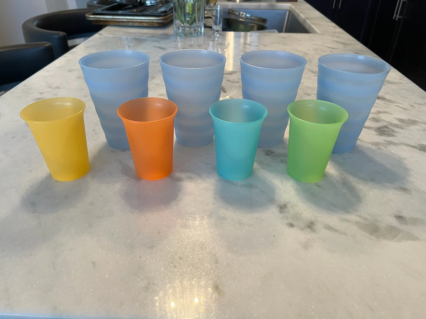 Set of 8 Tupperware Cups - Assorted Colours - photo 3