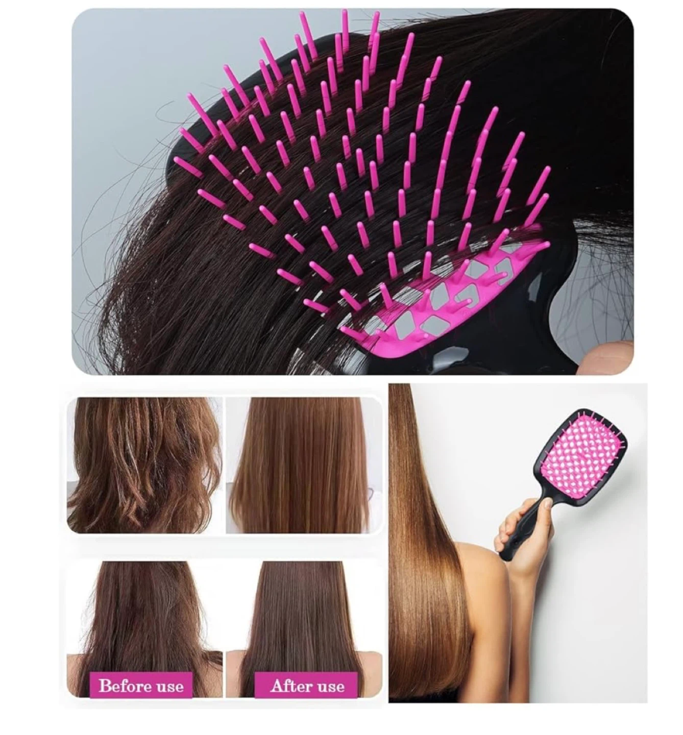 Brand new Superbrush Plus Detangling Hair Brush - Black/Rose - photo 3