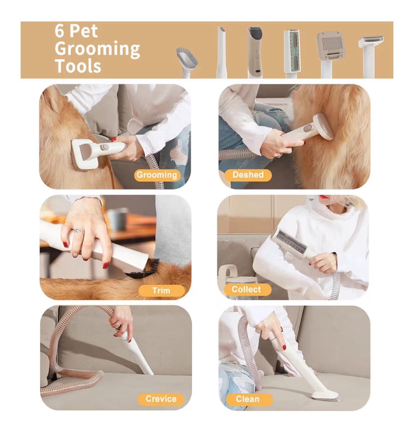 Pet Grooming Vacuum Kit – Brand New - photo 3