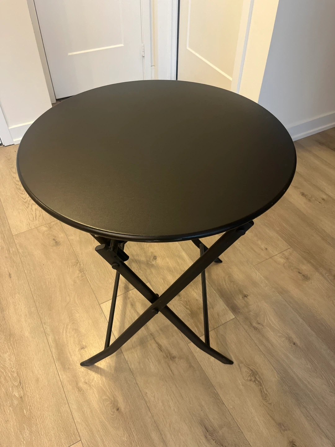 Black Round Folding Bar Table