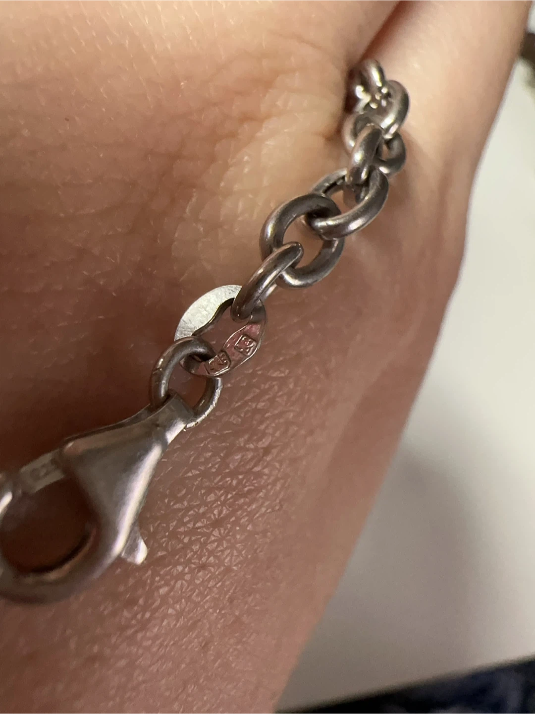 Full Silver Hallmarks Vintage Anchor Compass Charm Bracelet - photo 5