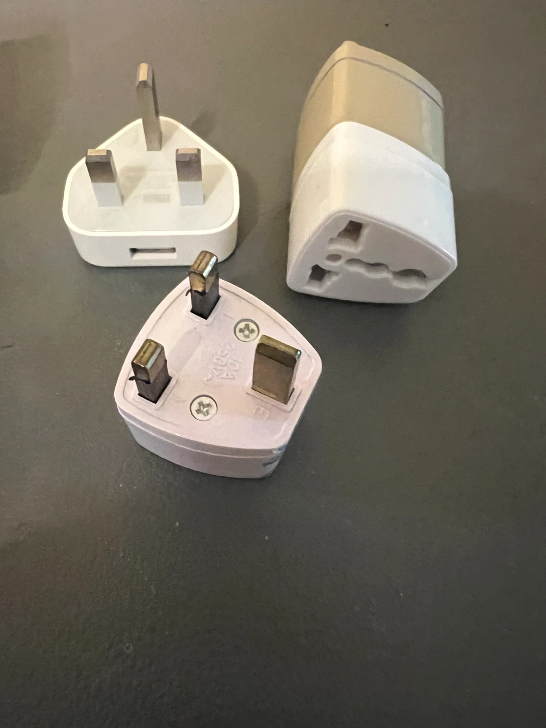 White Travel Power Adapter with 3 USB Ports - photo 3