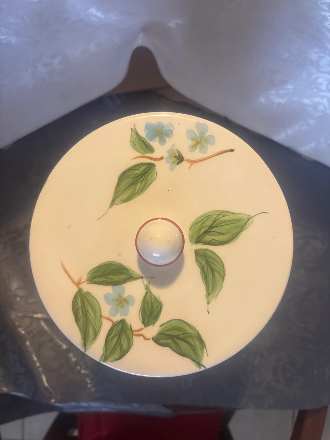 Hand-painted Ceramic Canister with Fruit Design - photo 3