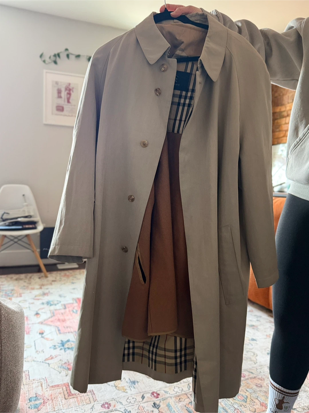 Burberry Trench Coat with Nova Check Lining - photo 2