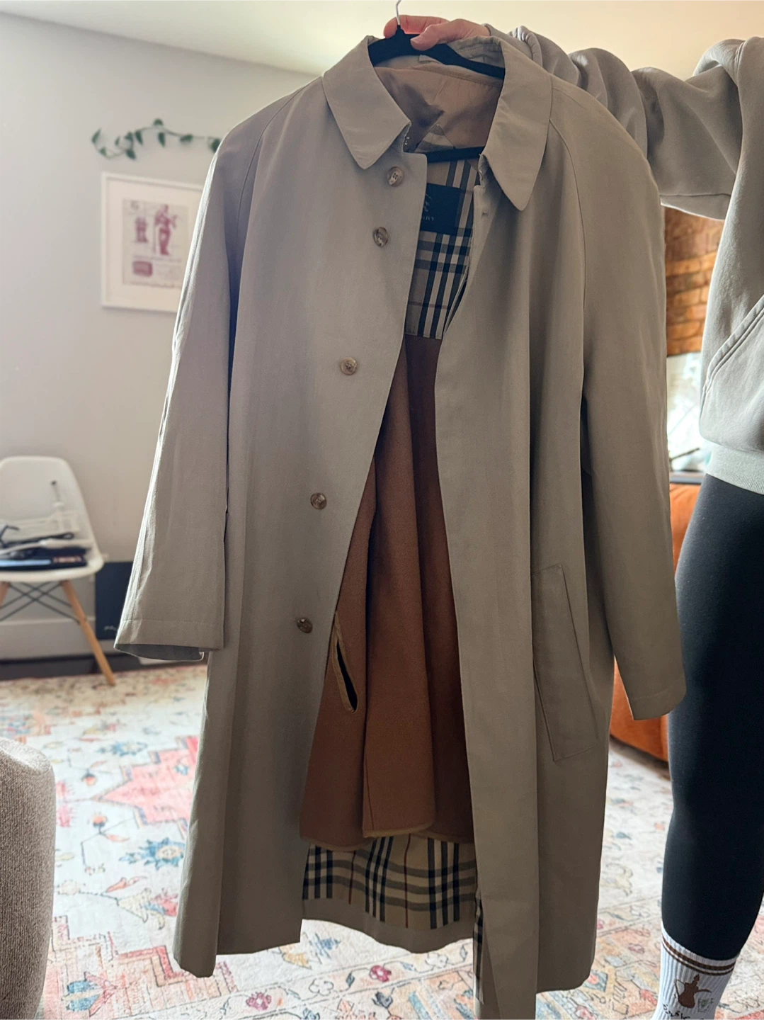Burberry Trench Coat with Nova Check Lining - photo 3