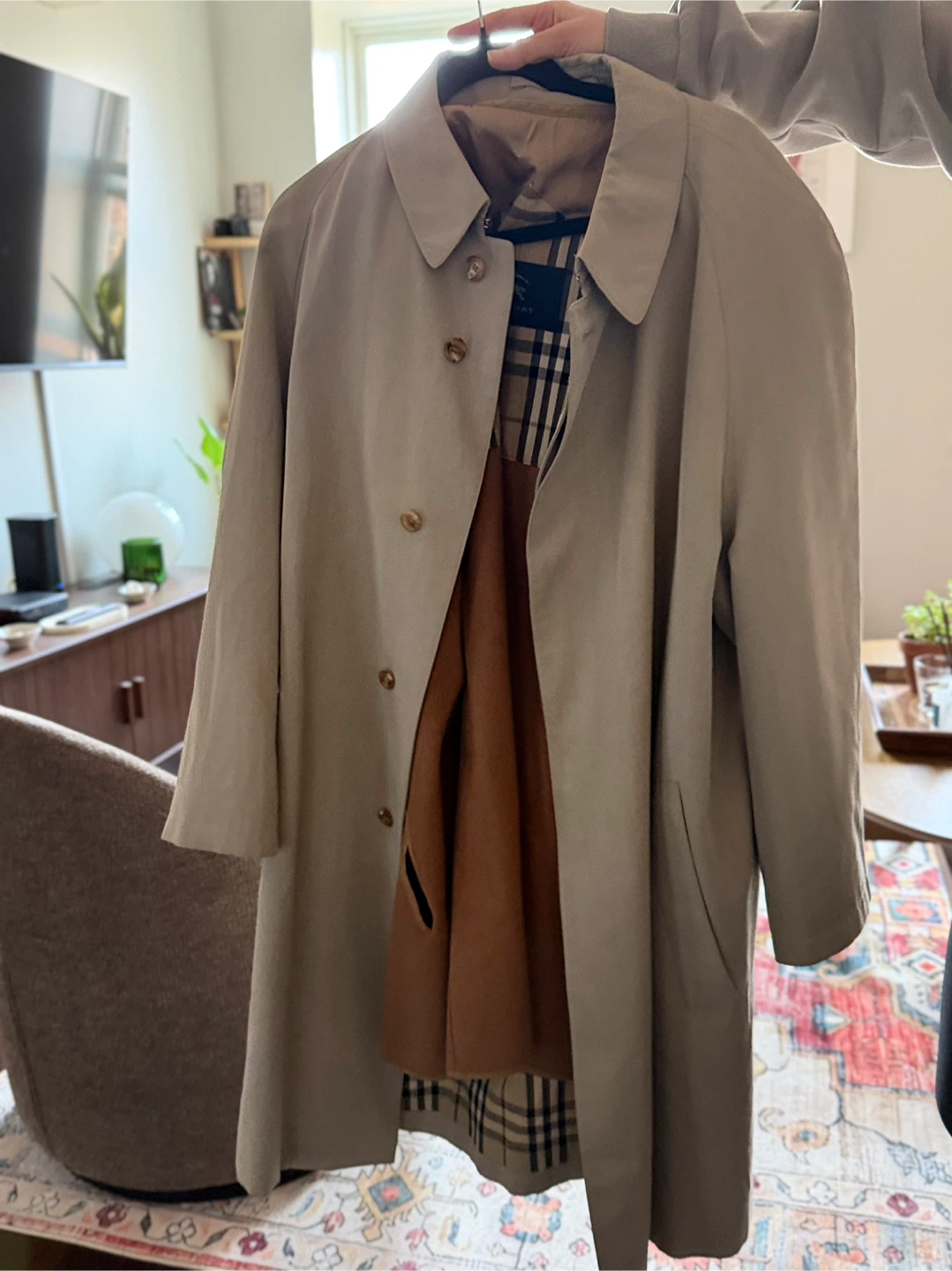 Burberry Trench Coat with Nova Check Lining