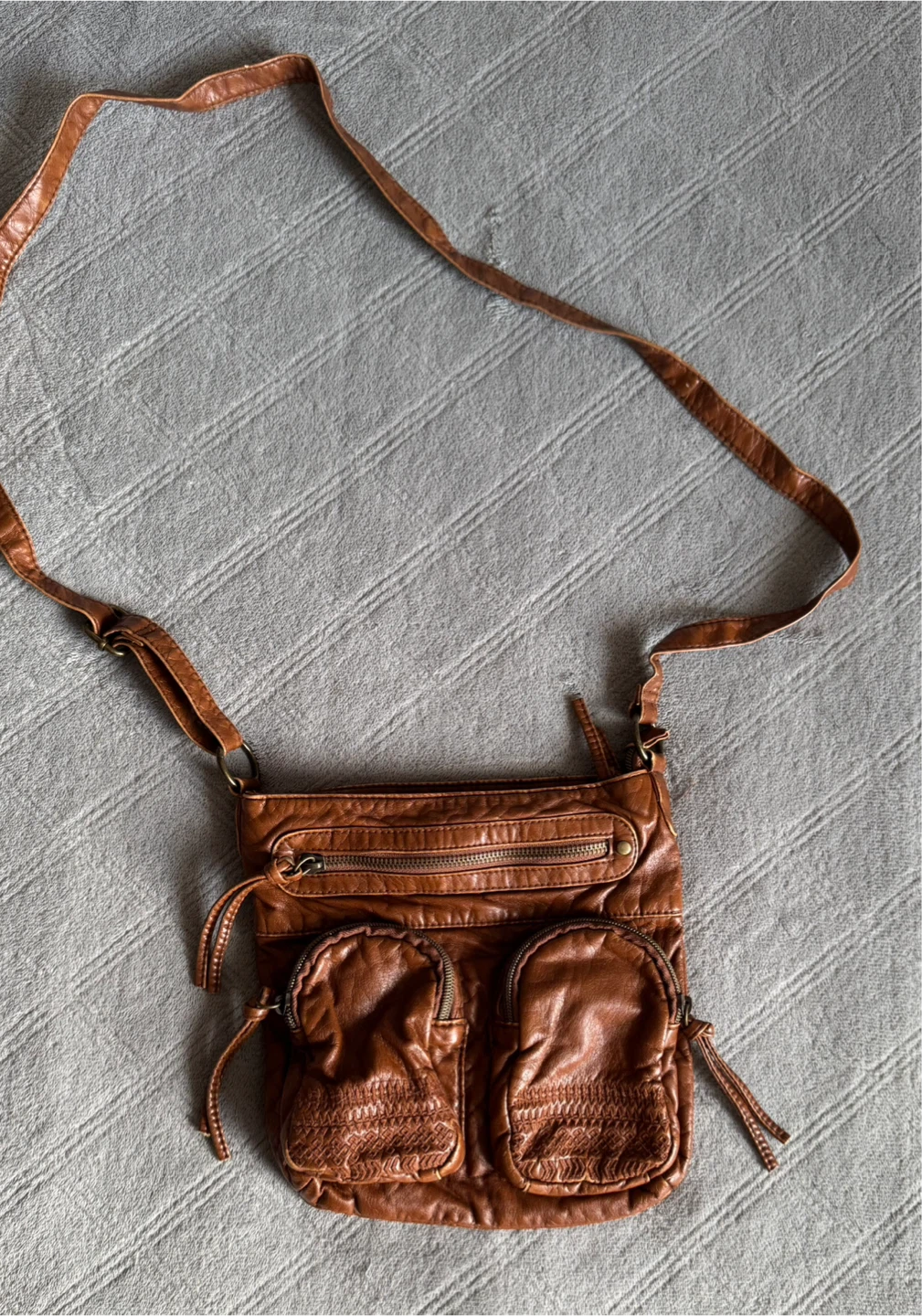 Brown Leather Crossbody Bag - photo 2