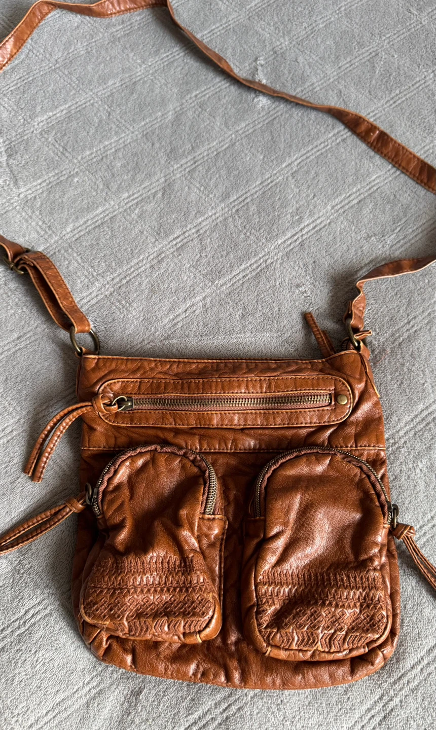 Brown Leather Crossbody Bag - photo 3