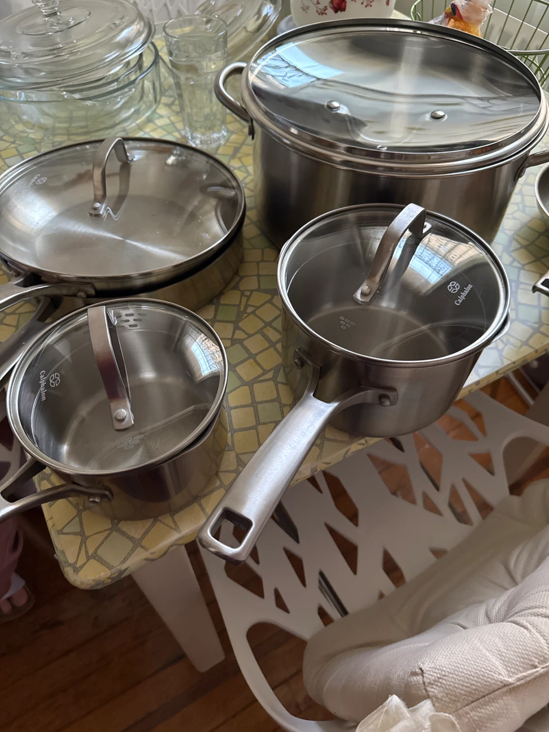 Stainless Steel Cookware Set with Lids - photo 2