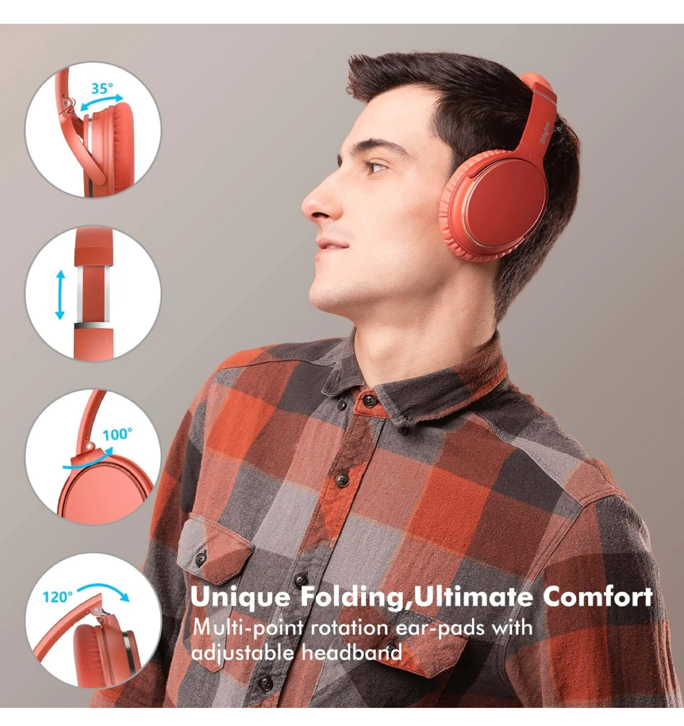 New Srhythm NC25 Headphones - Coral - photo 4