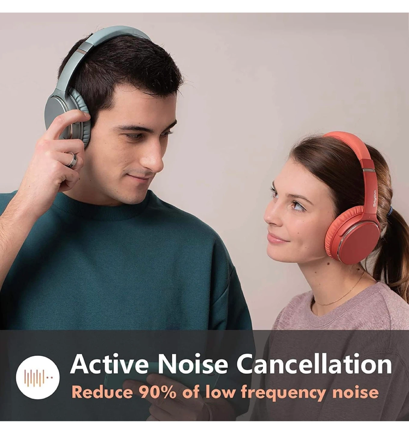 New Srhythm NC25 Headphones - Coral - photo 3