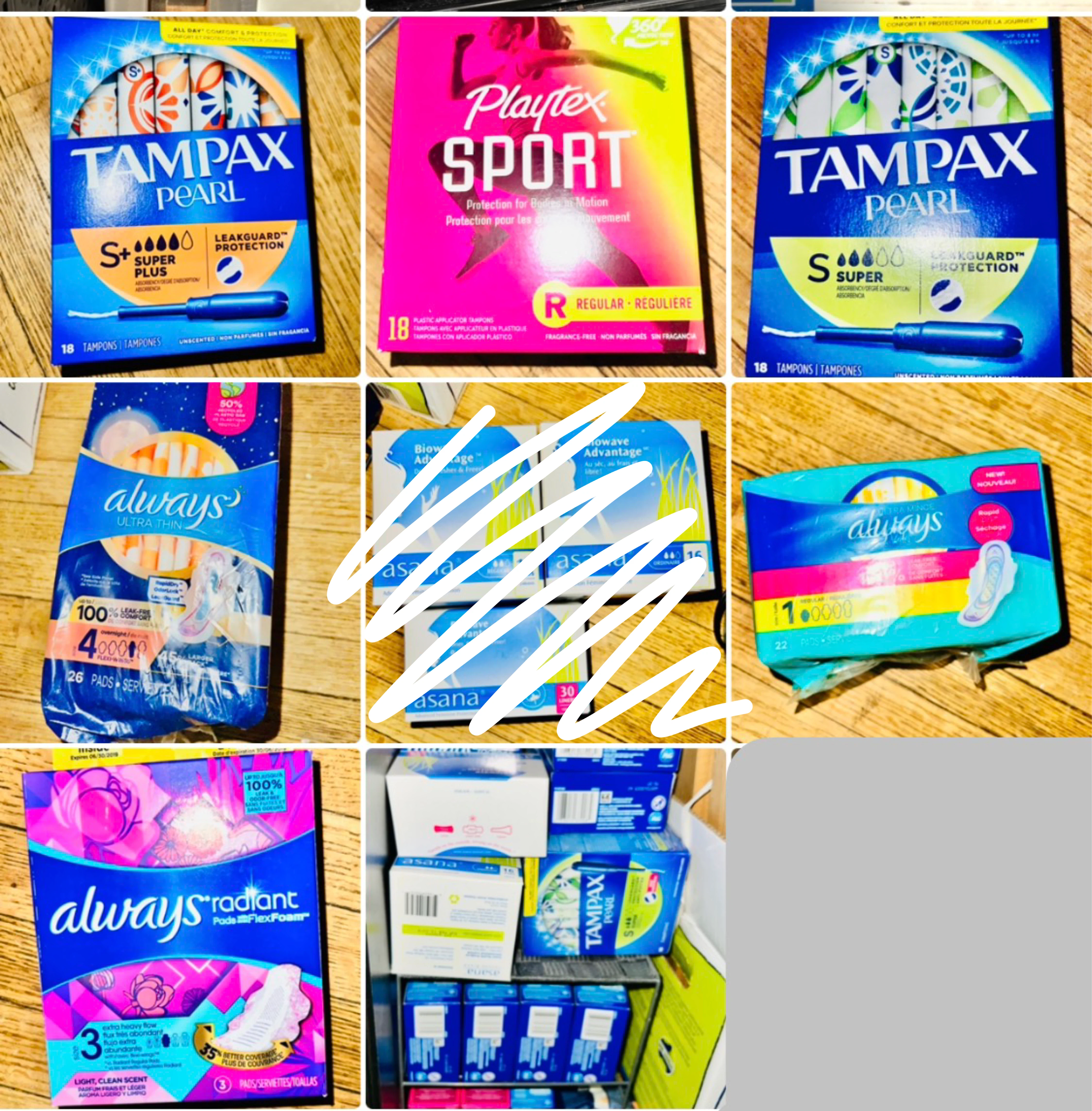 Tampax, Always, Playtex bundle