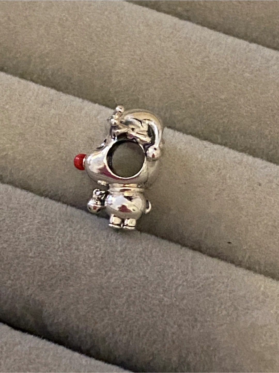 BN- Pandora “ Retired “Reindeer Charm with Red Nose - photo 2