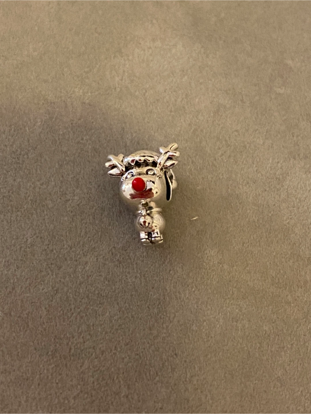BN- Pandora “ Retired “Reindeer Charm with Red Nose - photo 4