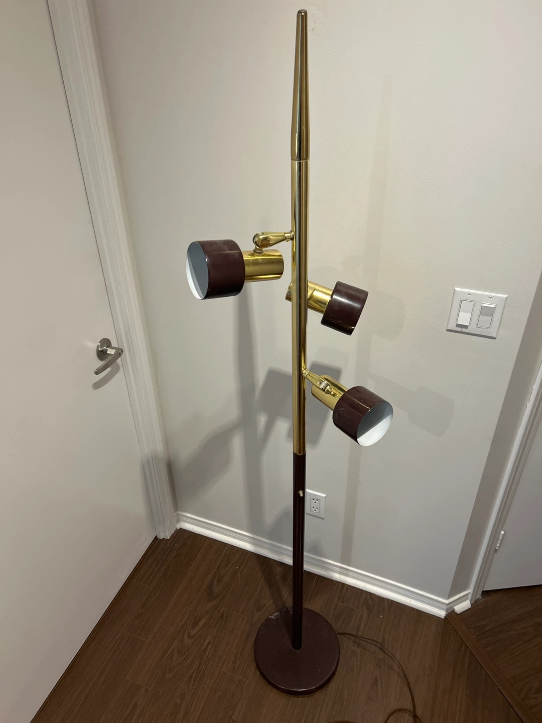 Floor Lamp with 3 Adjustable Spotlights