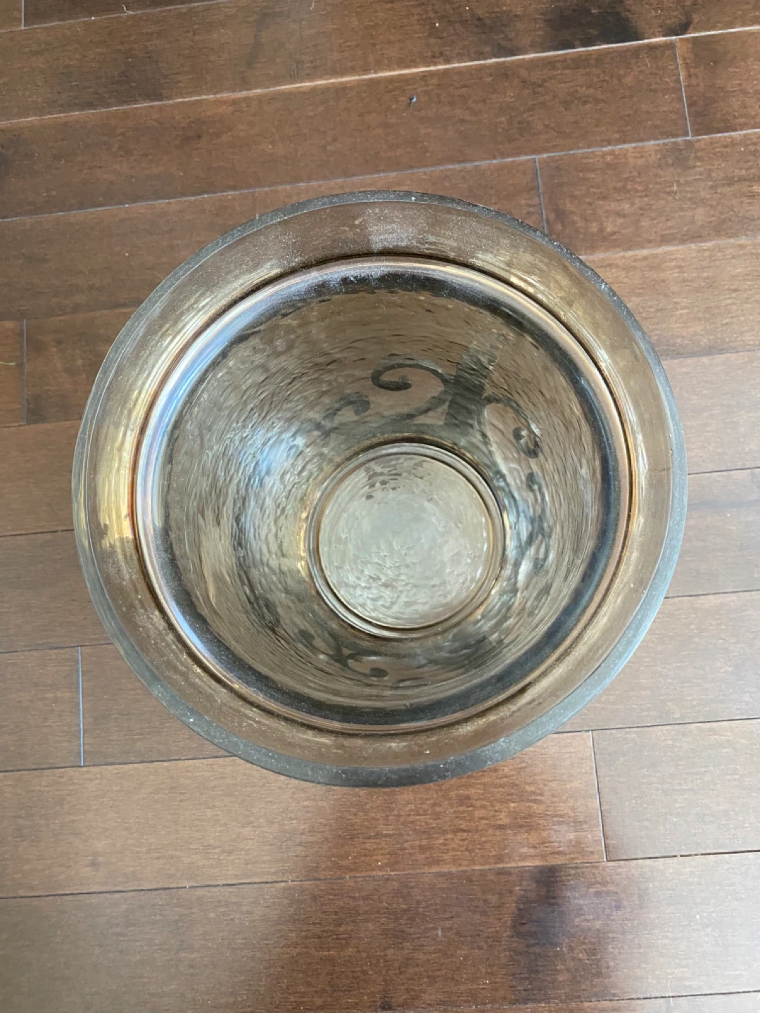 Glass Hurricane Candle Holder with Metal Stand - photo 2