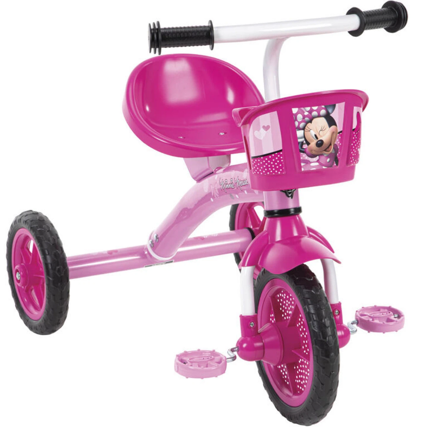 Pink Minnie Mouse Tricycle with Basket