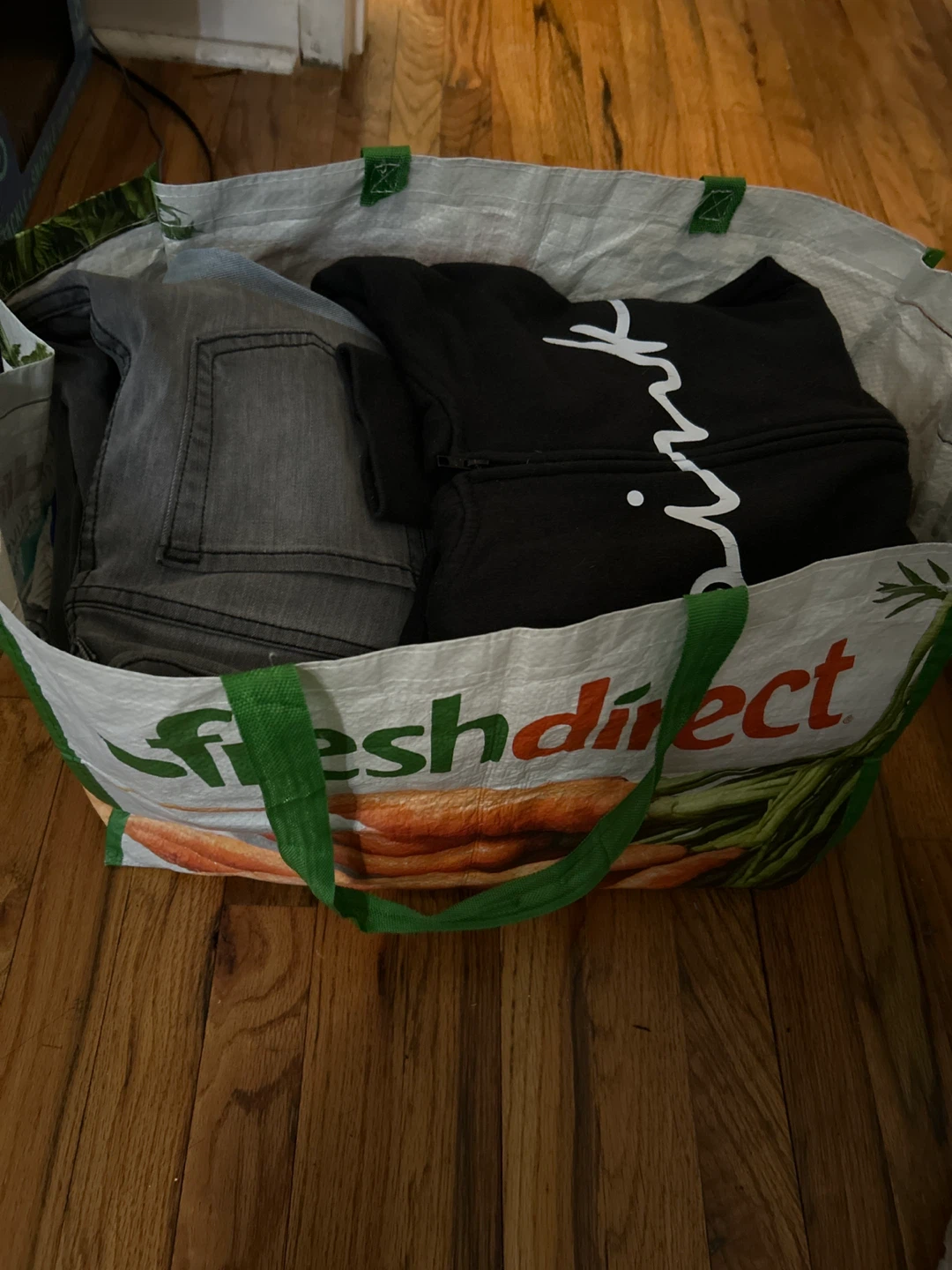 Bag of assorted women’s clothing