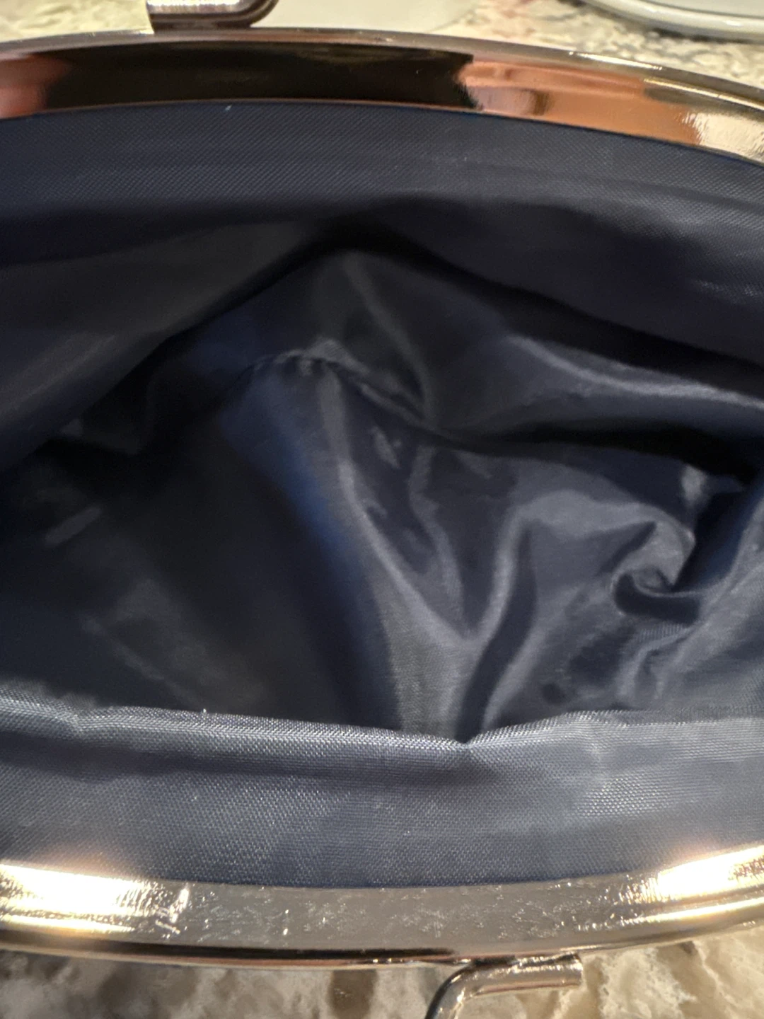Black Clutch Evening Bag with embroidery detailing - photo 3