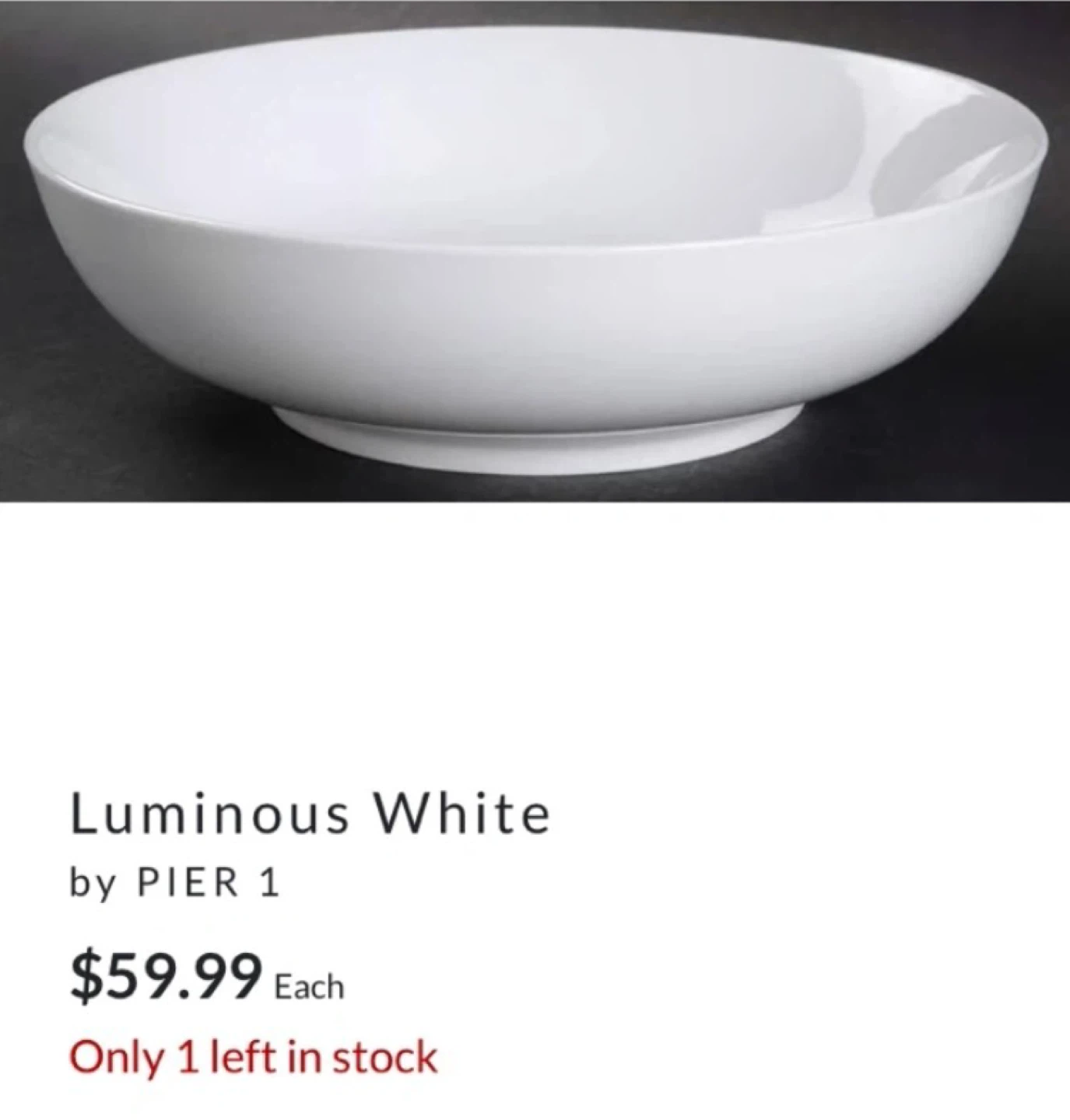 Pier 1 Imports Luminous White Porcelain Bowls (Set of 2) - photo 3