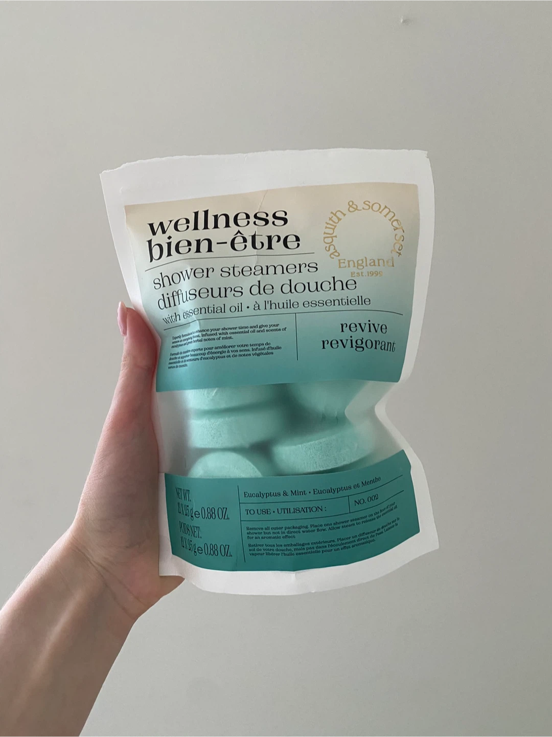 Squith & Somerset Wellness Shower Steamers - Eucalyptus & Mint