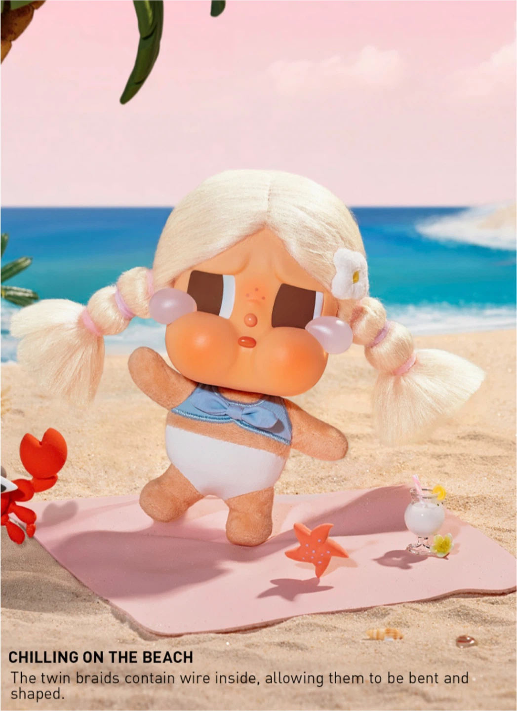 CRYBABY Vacation Mode On Plush Pendant — Chilling on the Beach - photo 2