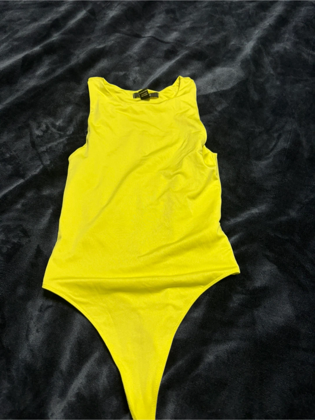 Bright Yellow Sleeveless Bodysuit