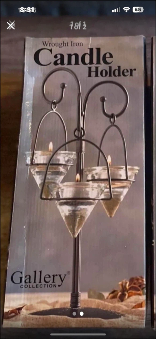 Gallery Collection Wrought Iron Candle Holder