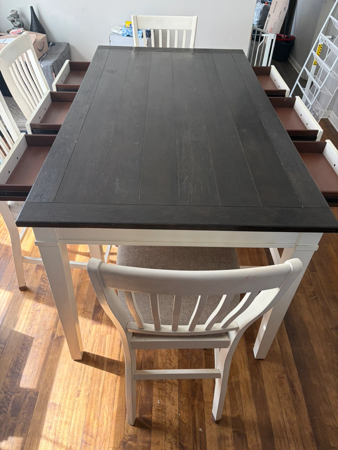 Dining Table Set with Chairs and Bench