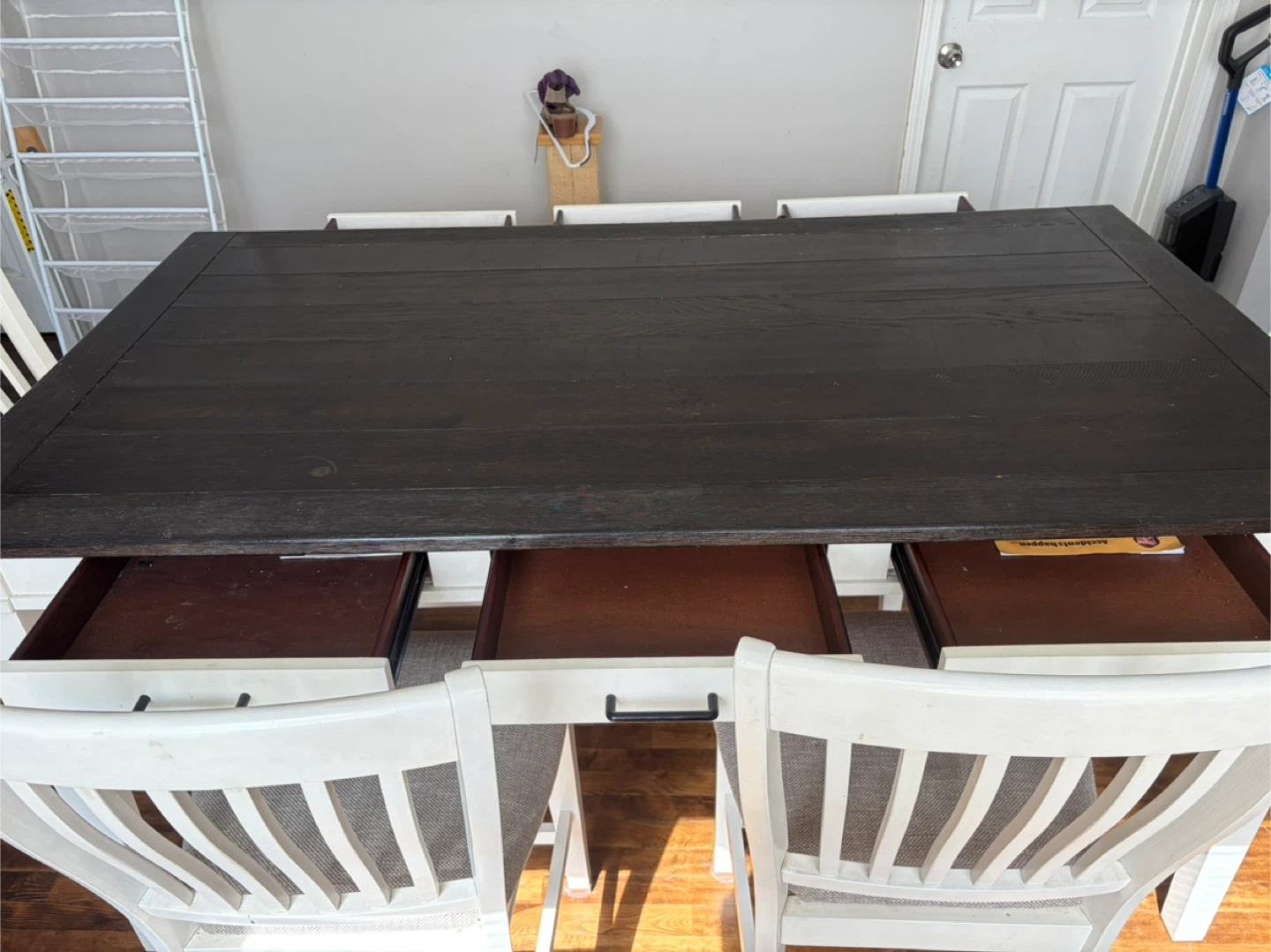 Dining Table Set with Chairs and Bench - photo 4