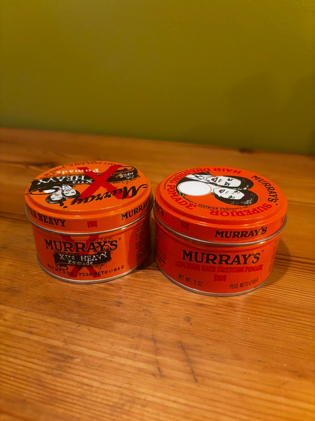 Murray's Xtra Heavy Pomade set