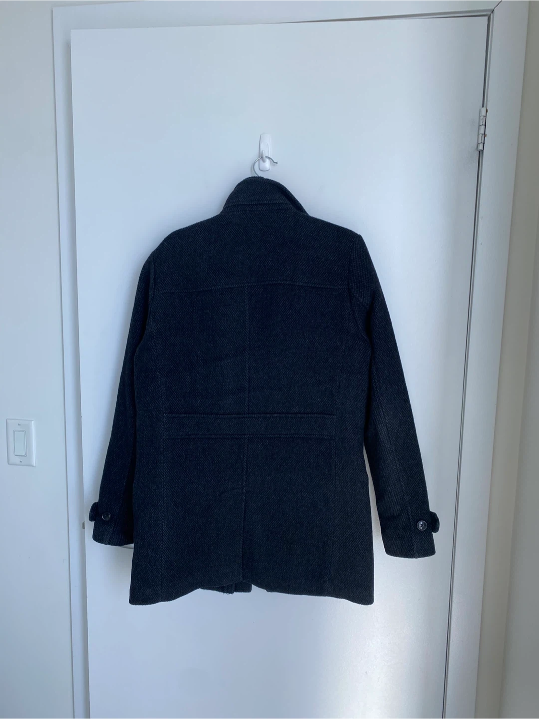 Men's RW&Co Grey Wool Coat - size XS - photo 2