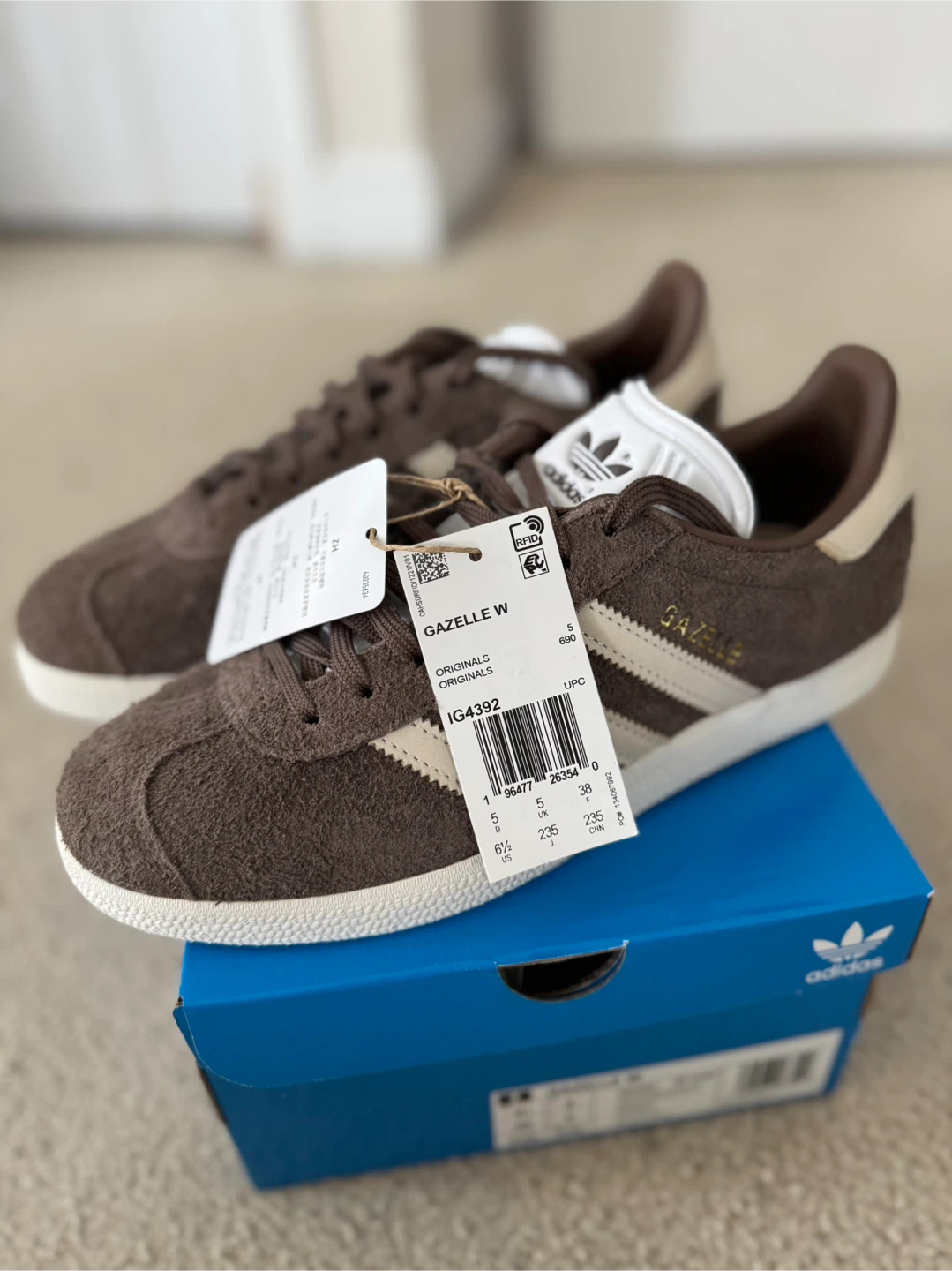 Adidas Gazelle - Earth Strata Wonder White Off White (Size 6.5)