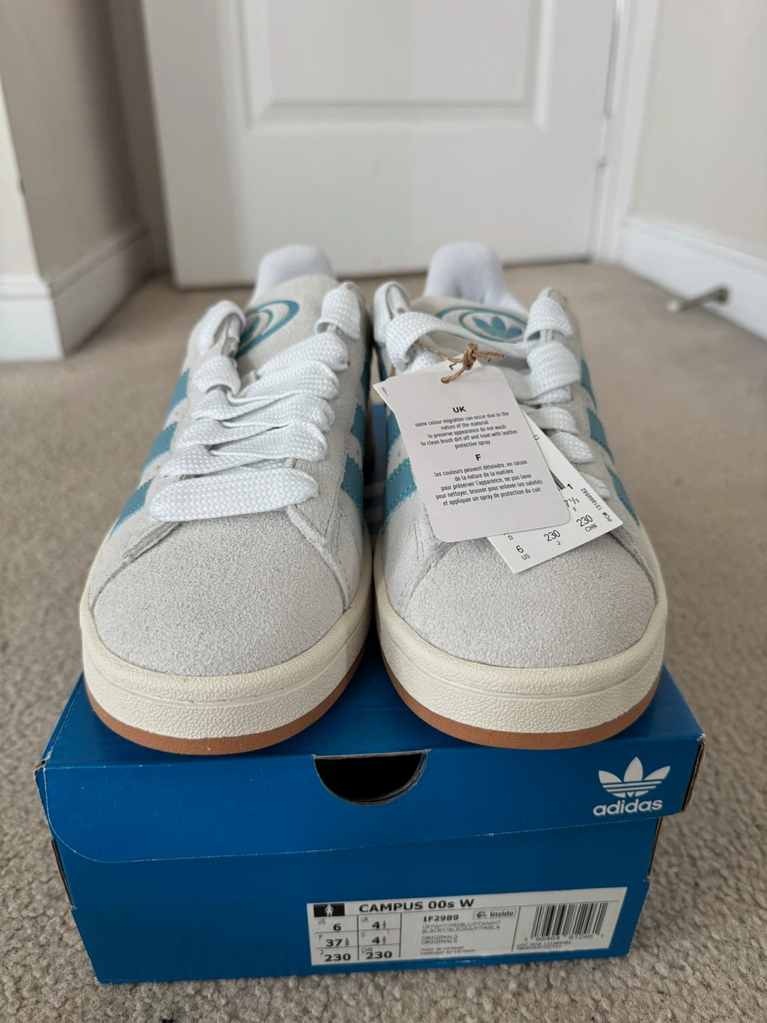 Adidas Campus 00’s - Crystal White Preloved Blue (Size 6) - photo 3