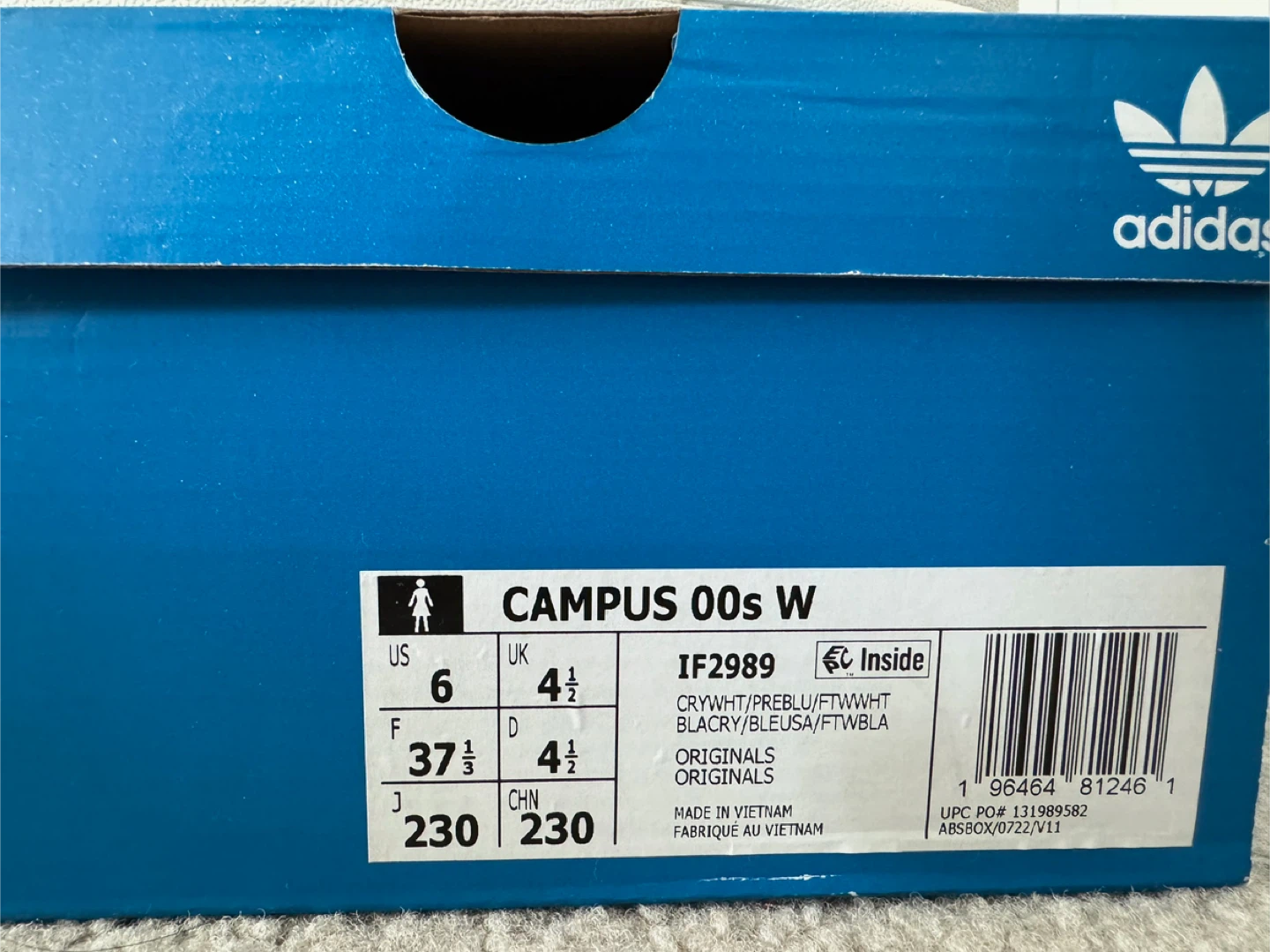 Adidas Campus 00’s - Crystal White Preloved Blue (Size 6) - photo 2
