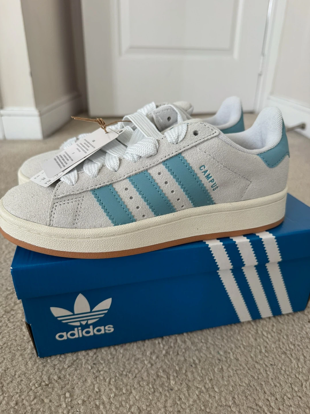 Adidas Campus 00’s - Crystal White Preloved Blue (Size 6)